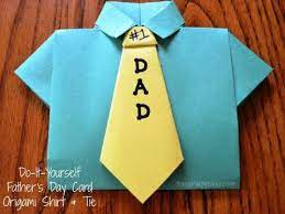 Touch device users, explore by. Diy Father S Day Shirt Card Origami Shirt Tie Craft
