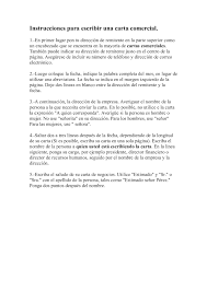 La carta comercial es una comunicación escrita que se usa para crear, motivar, mejorar y mantener relaciones comerciales entre empresas y personas los tamaños de la carta comercial son: Calameo Instrucciones Para Escribir Una Carta Comercial