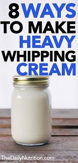 Flavor it with some honey and peanut. 8 Different Ways To Make Heavy Whipping Cream At Home Recipes With Whipping Cream Heavy Cream Recipes Homemade Heavy Cream