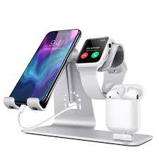3 In 1 Aluminum Apple Charging Stand Apple Watch Iphone Apple Watch Stand Apple Watch Charger