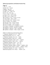 Balancing equations answer key worksheet. Http Endersscience Weebly Com Uploads 2 1 8 4 21846698 Balancing Equations Worksheet Answer Key Pdf