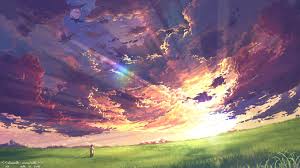 Anime Clouds Sky Sunset Sun Rays Field Wallpapers Hd Desktop And Mobile Backgrounds We offer an extraordinary number of hd images that will instantly freshen up your smartphone or computer. anime clouds sky sunset sun rays