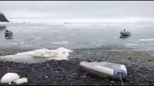 Video filmed by jennifer sonne, a local resident, showed tsunami warning sirens blaring in the city of kodiak.the u.s. Video Captures Recent Megatsunami Hitting Greenland