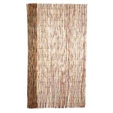 Backyard X Scapes 6 Ft H X 16 Ft L Bamboo Coffee Peeled Reed Fencing 20 C6 The Home Depot Bamboo Fence Reed Fencing Fence