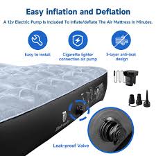 Idoo King Air Bed, Inflatable Mattress With Built-In Electric Pump, Double  Queen Size 3 Mins Quick Self-Inflation/Deflation Blow Up Bed, Guest Air  Mattress For Home Camping Travel 203X152X46Cm : Amazon.Co.Uk: Home &