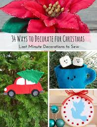 Download 34 Ways To Decorate For Christmas Last Minute Decorations To Sew Allfreesewing Com PSD Mockup Templates