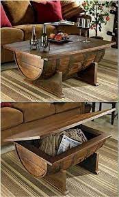 diy barrel coffee table tips on how to make one idees de meubles deco maison mobilier de salon