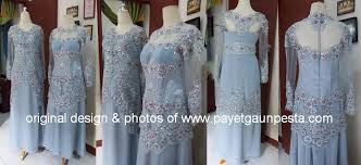 Para wali nikah boleh melangsungkan pernikahan atau akad nikah sendiri ataupun diwakilkan kepada orang lain. Payet Gaun Pesta Desain Baju Pesta Kebaya Modern Dan Gaun Pengantin Model Baju Pesta Mama Pengantin Dan Besan Abu2 Silver