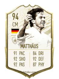 Lothar matthäus, a german football director and retired professional, was born on march 21, 1961, in erlangen. Lothar Matthaus Fifa 20 Rating Card Price