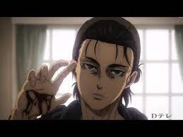 After being absent from early promotional material for season 4 of the attack on titan anime, eren yeager now appears front and center in the latest the appearance of the now aged protagonist comes after he resurfaced in episode 3 of season 4. Eren Talks With Armin Mikasa Season 4 Episode 13 Attack On Titan Eren Table Scene Youtube