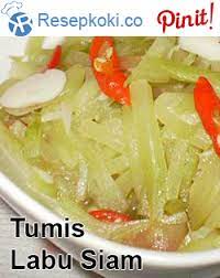 Resep Tumis Labu Siam Sederhana Resep Masakan Resep Tumis Tumis