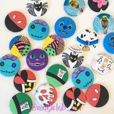 Disney Pins Hand Made, Hand Painted, Stitch, Scrump, Alice in Wonderland,  Nightmare Before Christmas