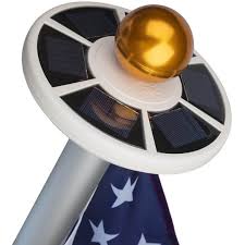 Flagpole with light on top. Best Solar Flagpole Lights For 2021 Solar Panels Network Usa