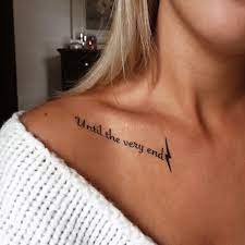 Harry Potter Tattoo Small Shoulder Tattoos Shoulder Tattoo Quotes Shoulder Tattoos For Women