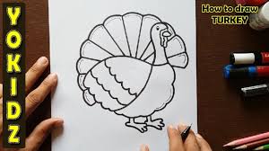 How To Draw Turkey Drawings Drawing Tutorial Turkey Drawing