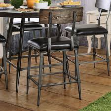 Benzara Mullane Counter Height Dining Side Chair Set Of 2 In 2020 Counter Height Chairs Side Chairs Dining Industrial Dining Chairs