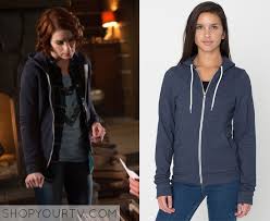 Devastated by charlie's death, sam and dean cremate her body. Supernatural Season 10 Episode 18 Charlie S Navy Zip Hoodie Shop Your Tv