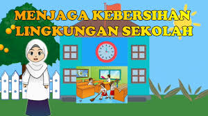 Contoh gambar karikatur lingkungan sekolah. Menjaga Kebersihan Lingkungan Sekolah Youtube