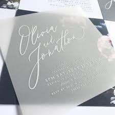 New White Ink On Transparent Vellum In Our Scripted Design We Can Print On Transpa Black Wedding Invitations Wedding Invitations Diy Cheap Wedding Invitations