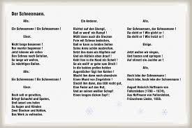 Kommentare und punkte zu diesem gedicht. Der Schneemann August Heinrich Hoffmann Von Fallersleben Gedichte