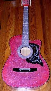Pink Glitter Guitar Pink Guitar Pink Glitter Pink Music