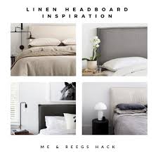 Flanged Linen Headboard Hack Diy Me Reegs