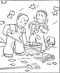 Download this adorable dog printable to delight your child. Online Coloring Pages Coloring Pagethe Kids Clean The Leaves Cleaning Coloring Pages For Kids