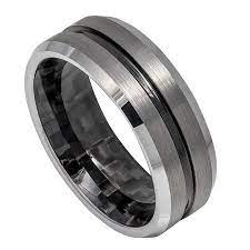 All In Stock Black Plated Tungsten Grooved Black Carbon Fiber Center Ring Size 14 Walmart Com In 2021 Rings Mens Wedding Bands Carbon Fiber Wedding Bands Mens Carbon Fiber Wedding Bands