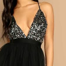 Au Women V Neck Sequin Formal Glitter Dress Evening Bridesmaid Long Maxi Dress Ad Aff Sequin Formal Neck Glitter Dress Dresses Maxi Dress Evening