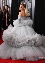 Ariana grande, lizzo and lil nas x turn heads on the red carpet. Ariana Grande Inspired Gray Strapless Tulle Ball Gown Prom Dress Grammys 2020