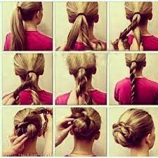 Hair Howto Cute Ponytail Twist Wrap Bun Apostolic Pentecostal Hair Styles Long Hair Styles Diy Hairstyles