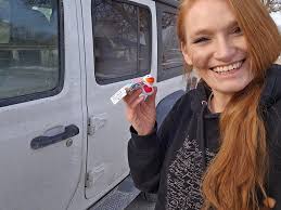 Receiving a Duck Decoration for Jeep Near Anniversary of Open Heart Surgery