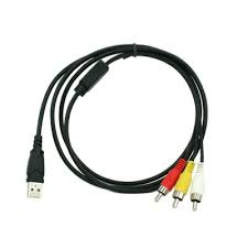 Duttek rca to usb cable, usb to rca cable,usb 2.0 male to 2 rca male video av a/v converter camcorder audio capture card splitter adapter cable for tv/mac/pc (5 ft/1.5m). 3 Rca To Usb Cable Super User
