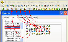 If you want to display tooltips for the toolbar buttons, you can select the show tooltips option on the general tab of the options dialog box. 3dquickpress Help