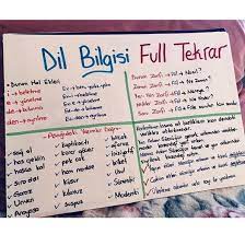 dil bilgisi full tekrar ders programlari egitim felsefesi egitim teknolojisi