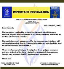 More so, our students having acknowledge god as their vine, seek him daily. Babcock University Issues Important Information Myschool