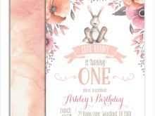 Invitation card template for wedding, birthday, anniversary. 13 Printable Bunny Birthday Invitation Template Free With Stunning Design By Bunny Birthday Invitation Template Free Cards Design Templates
