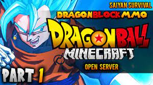 Rank battles, open world duels, pvp platforms, full pvp channel, guild dojo wars, db scrambles and world martial arts. Dragon Block Mmo Part 1 Saiyan Survival Dragon Block C Minecraft Youtube