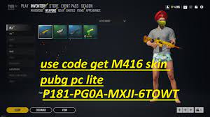 How To Redeem Gift Code In Pubg Pc Lite Redeem Gun Skin Youtube