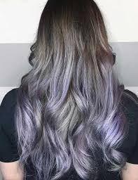 In this lavender ombre, the hair is colored a fine champagne blonde from the roots until just past the shoulders. 20 Lovely Lavender Ombre Hair Color Ideas