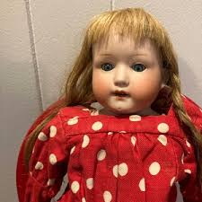 Vintage Porcelain Bisquite Hand Made Doll Made is ANNA MAE 1963 Rare