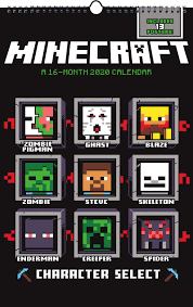 Easily create, edit, convert and share your minecraft builds for free, right from your browser! Amazon Com Minecraft 2020 Oversized Calendar 9781438871561 Trends International Books