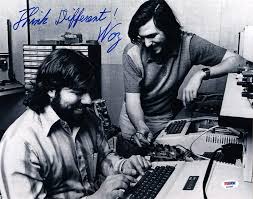 Wozniak Steve Woz Large Think Different Signed Photo With Steve Jobs Steve Wozniak Steve Jobs Apple Computer