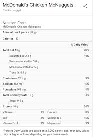 However, you can just base the numbers off mcdonald's chicken nuggets. How Many Chicken Nuggets Can You Eat Before Dying Quora