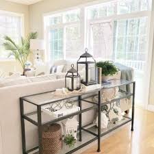 Pin By Laura On A Tables In 2020 Long Sofa Table Sofa Table Decor Console Table Decorating