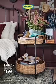Lubban Serving Cart With Storage Rattan Anthracite Ikea Home Decor Ikea Catalog Home Decor Styles