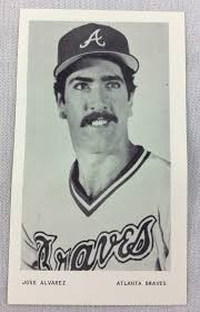 1982 Jose Alvarez, Atlanta Braves Team Issue Photo Card