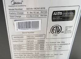Divide the number by 12 (which represents 12,000 btu/hr, or one ton of cooling capacity) to get your ac unit's tonnage. Midea Heat Pump Model Serial Decoder Inspecting Hvac Systems Internachi Forum