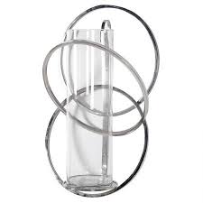 Silver wall sconces for candles. Contemporary Silver Rings Wall Sconce Hurricane Candle Holder Contemporary Silver Ring Wall Sconces Sconces