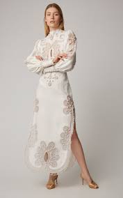 Zimmermannninety Six Silk And Linen Blend Maxi Dress Vow Renewal Dress Dresses Linen Wedding Dress